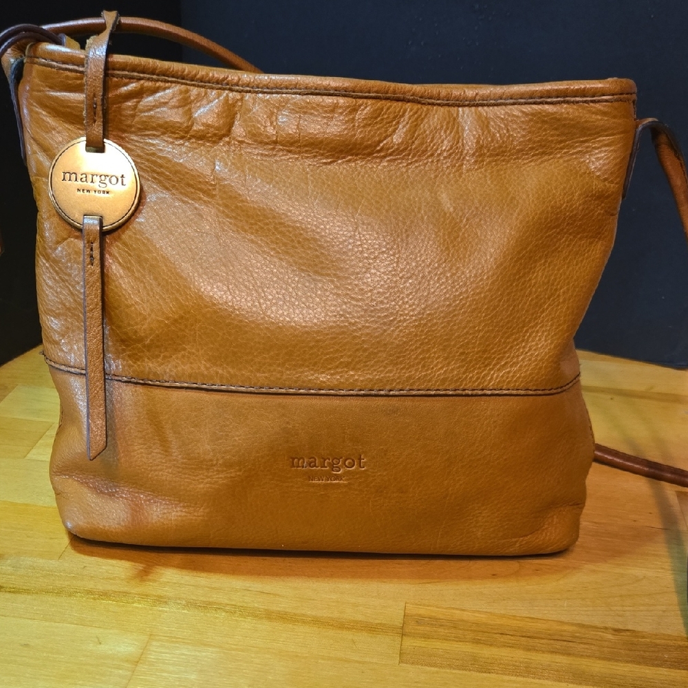 Margot Remy Hobo Brown Classic Leather Shoulder Bag